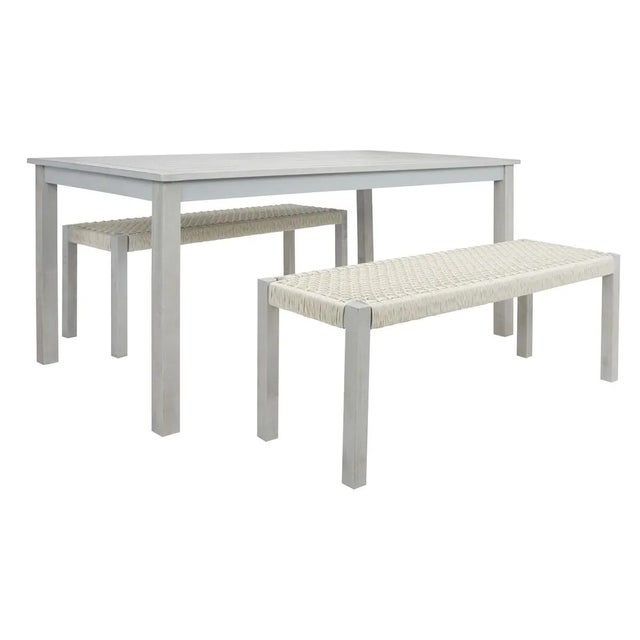 Aquina 5 Piece Dining Set - Gray For Sale - Image 9 of 10