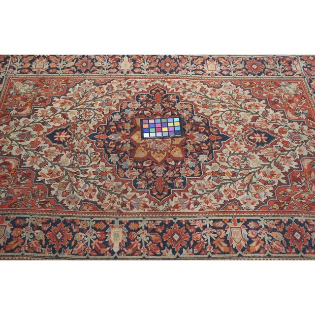 Antique Farahan Sarouk Rug 3'4'' x 4'10''. The scatter and room size pieces made in the Arak/Sultanabad area, between 1880...
