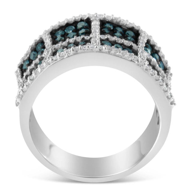 Stun everyone with your unique choice of rings by wearing this remarkable diamond ring. This fashion ring is buffed to the...