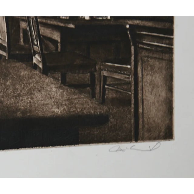 Modern Harry McCormick 'The Restaurant' Aquatint Etching For Sale - Image 3 of 3