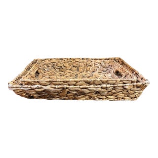 Sea Grass Trays With Handles For Sale