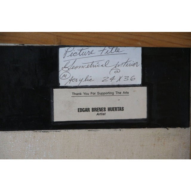 Paint Edgar G. Brenes Huertas Geometrical Interior For Sale - Image 7 of 10