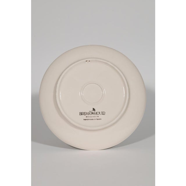 Red Talk of the Table Artisanal Plates- Set of 2 For Sale - Image 8 of 10