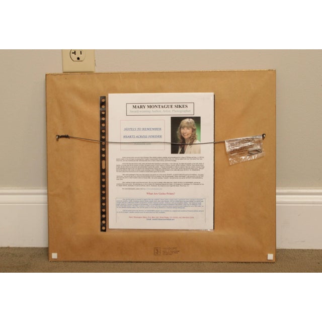Mary Montague Sikes Hotel Du Pont Custom Framed Giclee Art Print For Sale - Image 10 of 12