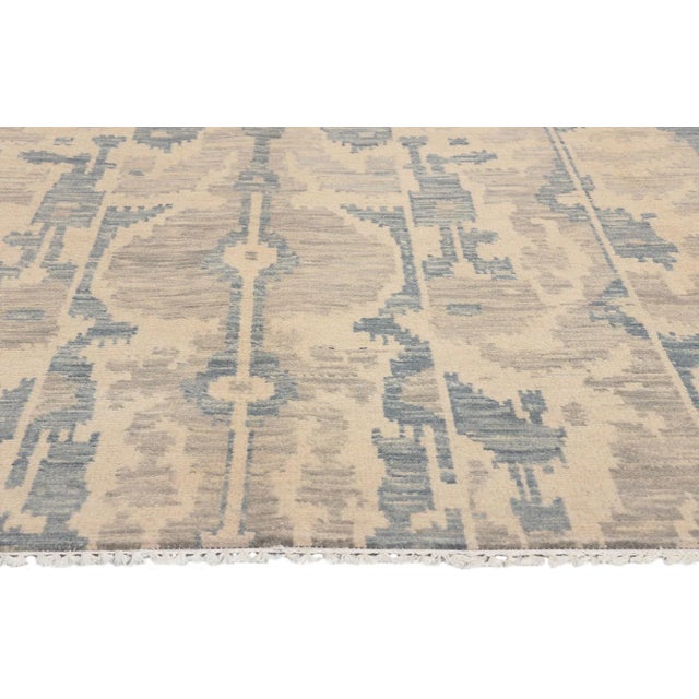 Vintage Ikat Area Rug 07’10 X 10’00 For Sale - Image 4 of 9