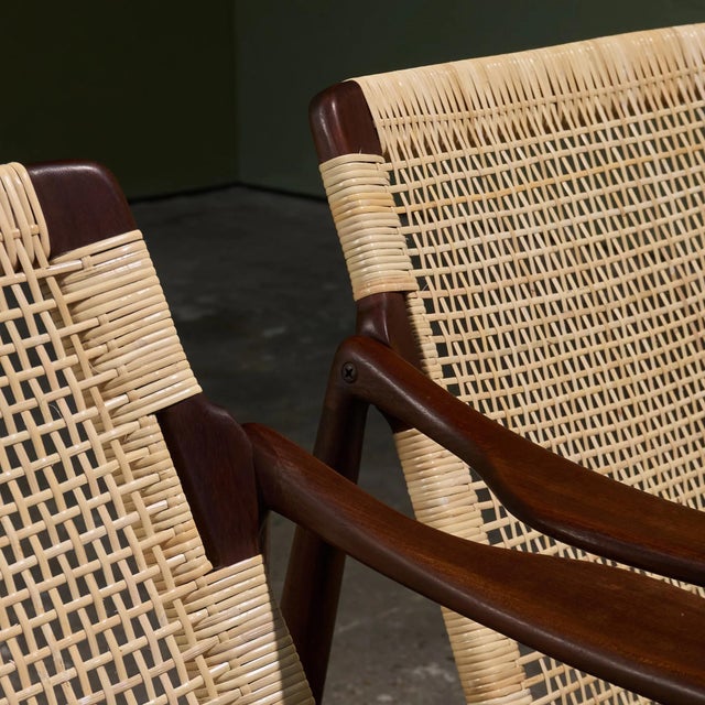 Wood Lounge Chairs by Hartmut Lohmeyer for Wilkhahn, Germany, 1950s, Set of 2 For Sale - Image 7 of 13