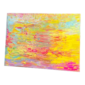 Original Abstract Painting on Canvas, Signed Serg Graff "Mood", Coa