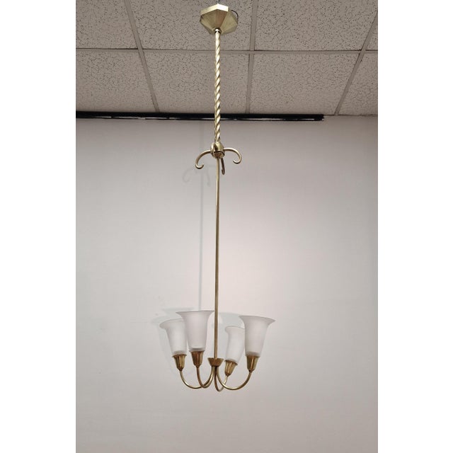 1940s Vintage Pendant Lamps, 1940s, Set of 2 For Sale - Image 5 of 17