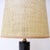 Table Lamp in Black Marble and Natural Raffia Lampshade For Sale - Image 11 of 12