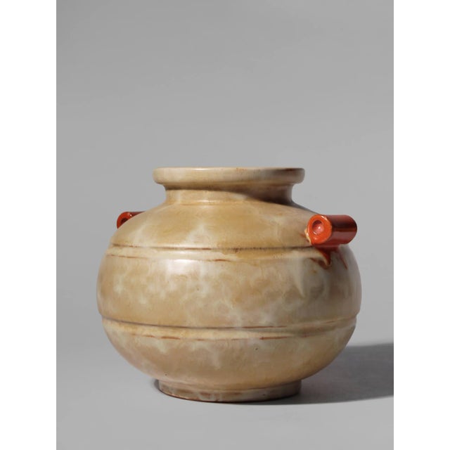 Ceramic Vintage Art Deco Vase by Harald Östergren for Upsala-Ekeby, 1930s For Sale - Image 7 of 8