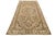 Vintage Hand-Knotted Neutral Medallion Area Rug in Warm Camel, Ivory & Slate Blue For Sale - Image 9 of 10