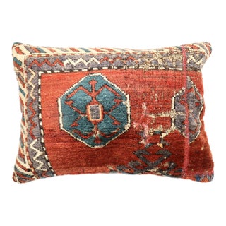 Antique 19th Century Kurd Rug Pillow For Sale