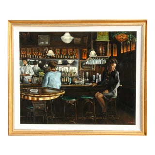 Harry McCormick, Downey's, Oil on Canvas For Sale