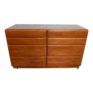 Vintage Mid Century Modern Russel Wright Stardust Maple Dresser. For Sale