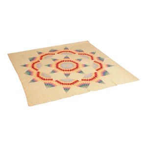 Vintage 'Broken Star' Pattern Quilt