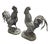 Traditional Pair of Mid-20th Century Vintage Cast Iron Rooster Garden Statues For Sale - Image 3 of 12