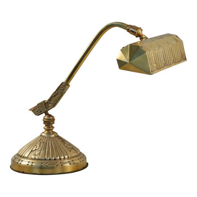 French Art Deco Piano Lamp by Monix - 1930s France For Sale
