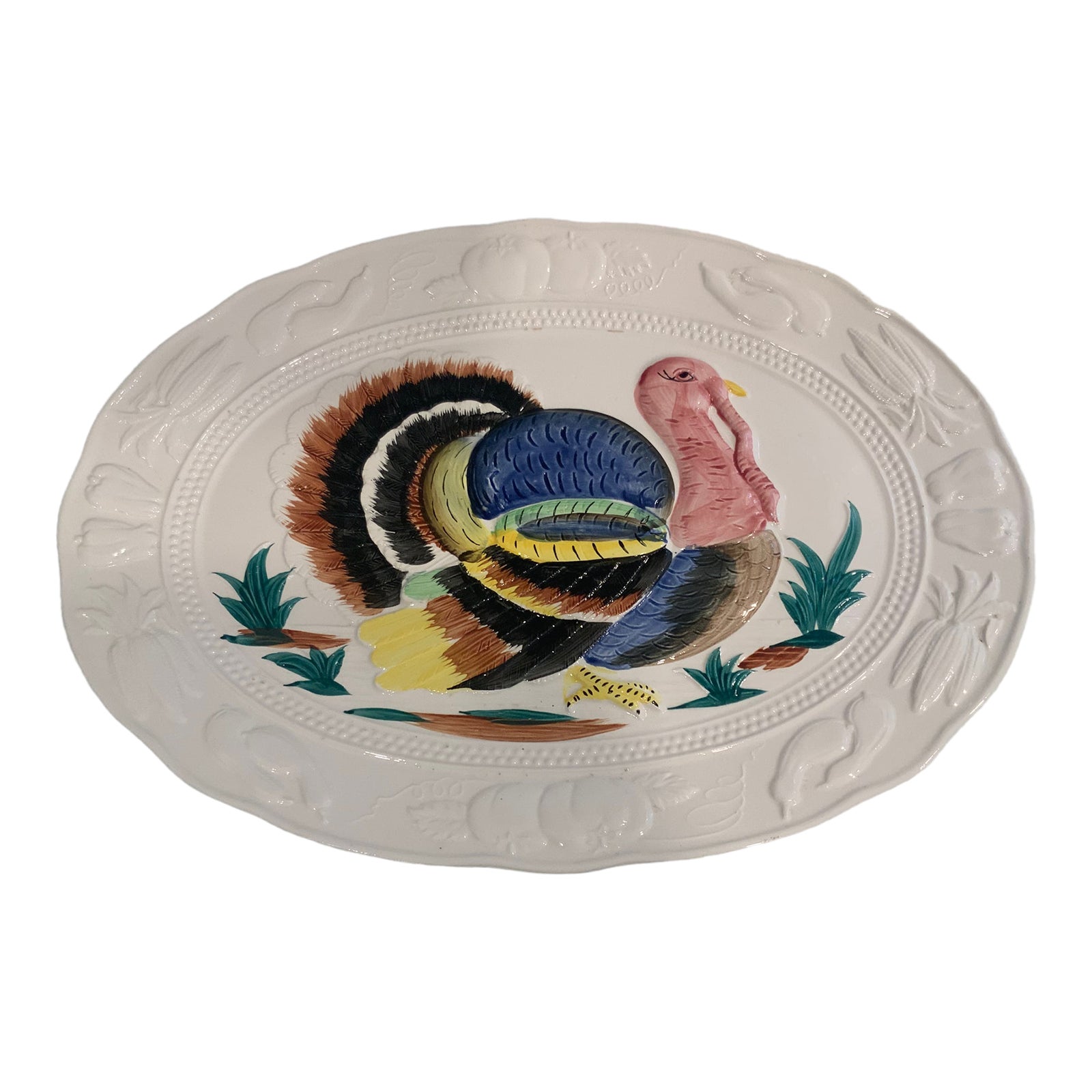 Hand Painted Turkey Platter Made in Japan Chairish
