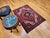 Red Vintage Heriz Rug, Hand-Knotted Wool, Geometric Medallion Pattern, Red & Ivory, 3x5 For Sale - Image 8 of 17