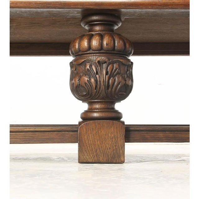 Neo-Renaissance Spanish Large Carved Oak Buffet, 1950 For Sale - Image 15 of 18