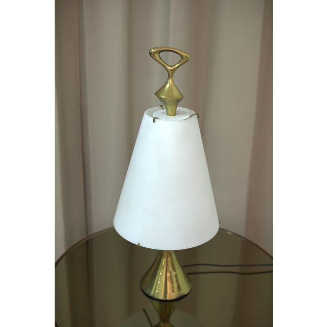 Table Lamp by Max Ingrand for Fontana Arte, 1956, in Very Good conditions. Designed 1950 to 1959 This piece has an...