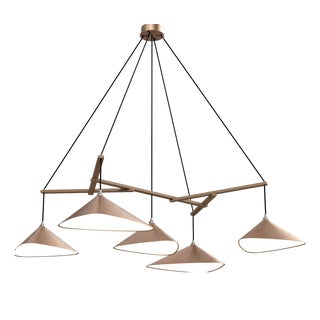 Emily Group of Five Pendant Light in Copper Semi-Matte by Daniel Becker for Moss Objects For Sale
