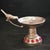 Metal Bird-Handled Altar Candle Holder With Red Jewels For Sale - Image 10 of 10