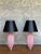 Pair of Italian Mid-Century Ribbed Cyclamen Murano Glass Table Lamps, 1950s For Sale - Image 10 of 10