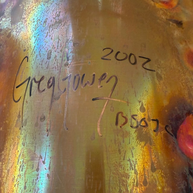 Greg Gowen Signed Southwestern Metal Rug Wall Sculpture, 2002 For Sale In Raleigh - Image 6 of 10