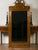 Early 20th Century Large English Faux-Bamboo Walnut Mirror Made of 1900s Doors with Carved Ivy For Sale - Image 5 of 12