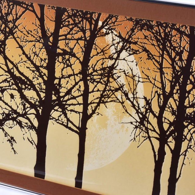 Pair 1970s Earth Tone Signed Limited Edition Prints With Trees and Leaves For Sale - Image 10 of 13