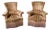 Hollywood Regency Sculptural Lounge Chairs with Fringed, Set of 2 For Sale
