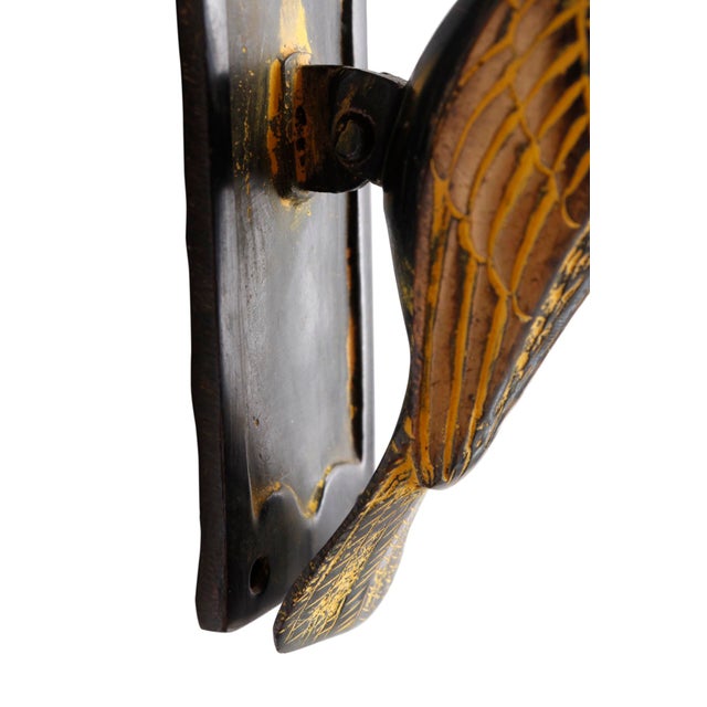 Green Brass Woodpecker Door Knocker For Sale In Tampa - Image 6 of 6