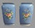Ceramic Antique Old Paris Porcelain Pair Vases Hand Painted Figural Scenes Blue Gilt 11” For Sale - Image 7 of 11