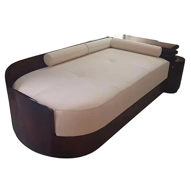 Art Deco Velvet Daybed For Sale - Image 9 of 11