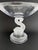 French Vintage Portieux Crystal Compote Bowl W/Dolphin For Sale - Image 3 of 9