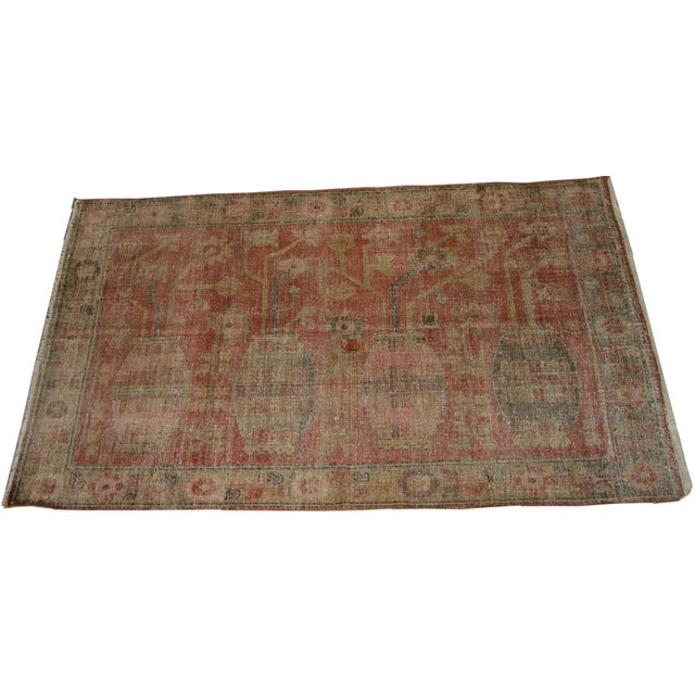 Early 20th Century Antique 1900 Samarkand Vase and Tree Rug For Sale - Image 5 of 5