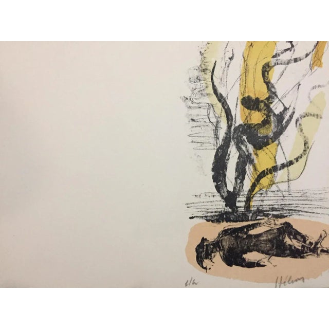 Personnages undated lithograph, artist proof (E.A) & signed by the artist 20,5 x 27,9 cm sold without frame Jean Hélion...