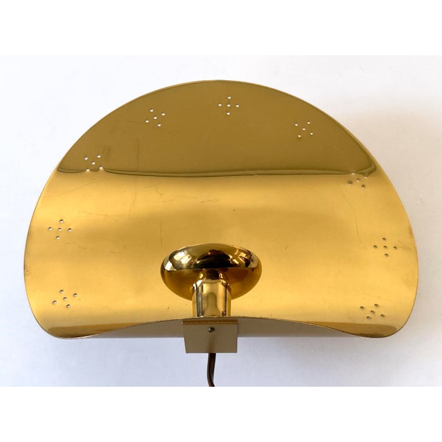 Mid-Century Brass Sconce with Candleholder from Boréns Borås, Sweden, 1970s For Sale - Image 6 of 18