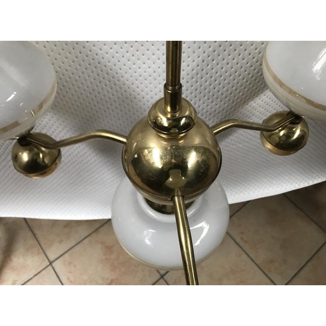 1970s Gilt Chrome and Glass Chandelier, 1970s For Sale - Image 5 of 18