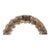 Late 18th Century Original Gilt and Painted Architectural Arch Fragment, Portugal For Sale