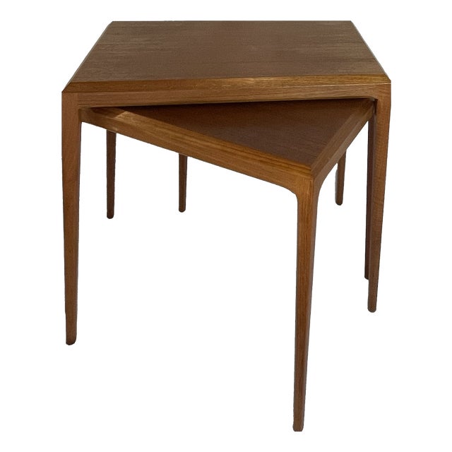 Vintage Danish Teak Side Tables by Johannes Andersen, 1960s, Set of 2 For Sale