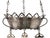 Vintage Silver Judaica Ner Tamid Perpetual Lamp Holder For Sale - Image 4 of 7