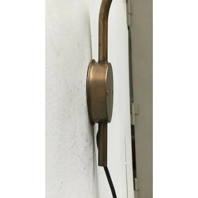 Mid-Century German Hollywood Regency Style Brass Wall Lamp Sconce by Florian Schulz for Interline, 1970s For Sale - Image 16 of 18