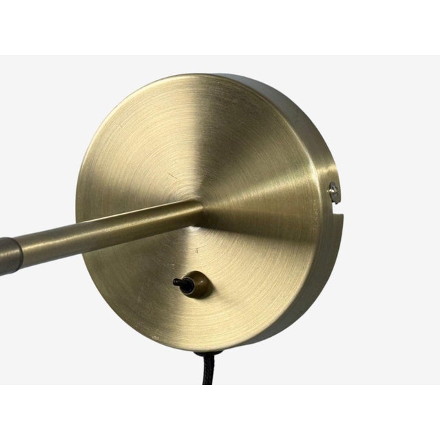 Mid-Century Modern Markslöjd, Swedish Modern, Wall Lights, Brass - Pair For Sale - Image 9 of 10