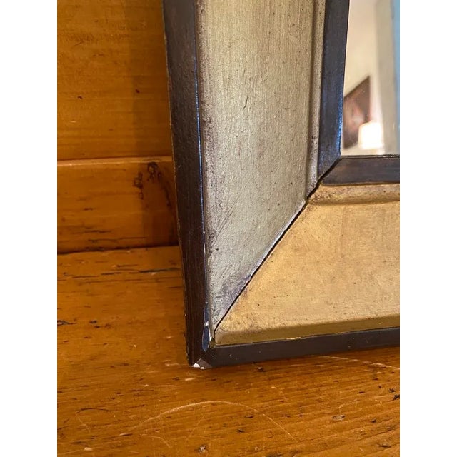 Petite Early 20th Century Wood Framed Mirror For Sale - Image 4 of 7