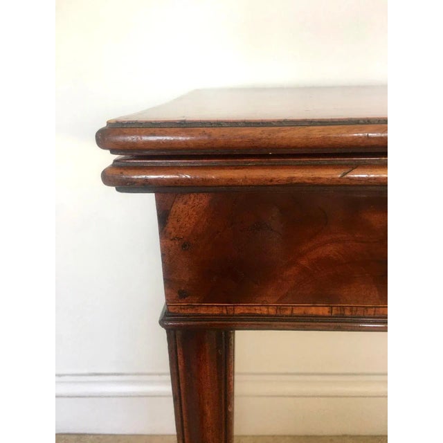 Antique George III Inlaid Mahogany Tea Table For Sale - Image 5 of 13