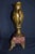 Antique French Rococo Metal Urn Vase Marble Base Mantle Garniture 19th C For Sale - Image 13 of 17