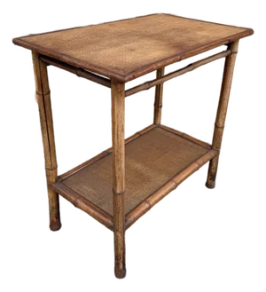 19th Century English Bamboo Side Table
