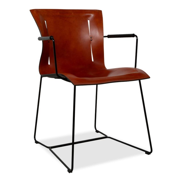 Leather Chairs from Cuoio, Set of 4 For Sale - Image 4 of 18